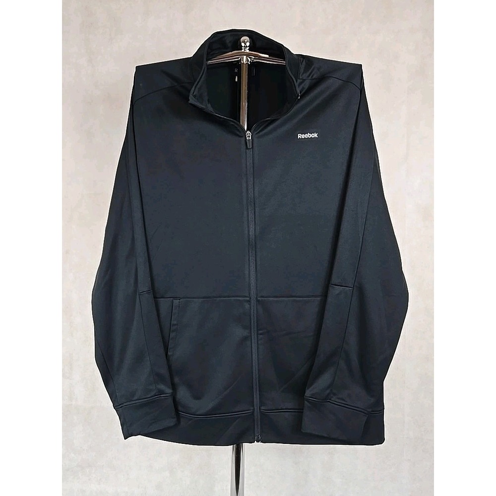 NEW Reebok Womens Size XL Activewear Jacket Full Zip Long Sleeve Black NWT‎